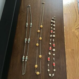 LOT of THREE JCREW NECKLACES